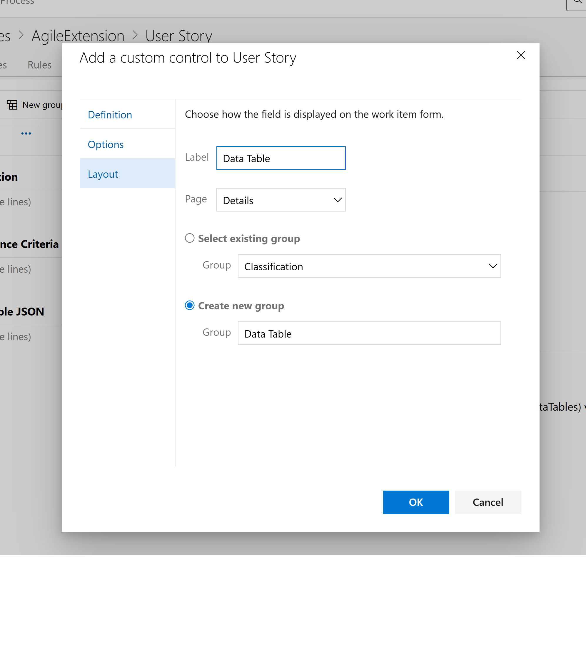 Layout Extension